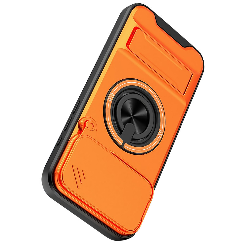 Фото Ударопрочный чехол Camshield StandRing case для Apple iPhone 17 Pro (6.3") (Orange) на vchehle.ua