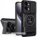 Ударопрочный чехол Camshield StandRing case для Infinix Hot 40 / 40 Pro / Tecno Spark 20 Pro (Black)