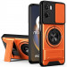 Ударопрочный чехол Camshield StandRing case для Motorola Moto G05 / E15 (Orange)