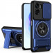Удароміцний чохол Camshield StandRing case на Oppo A96 / A76 / A36 (Blue)