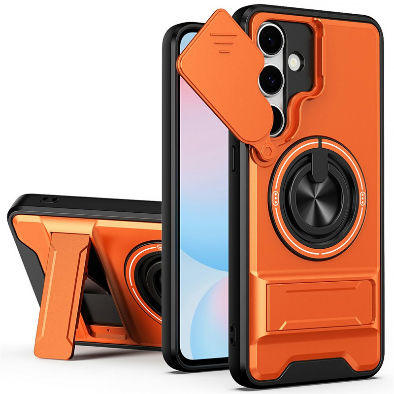 Удароміцний чохол Camshield StandRing case на Samsung Galaxy S25 FE (Orange)