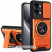 Ударопрочный чехол Camshield StandRing case для TECNO Spark Go 1 (KL4) / Go 2025 (Orange)