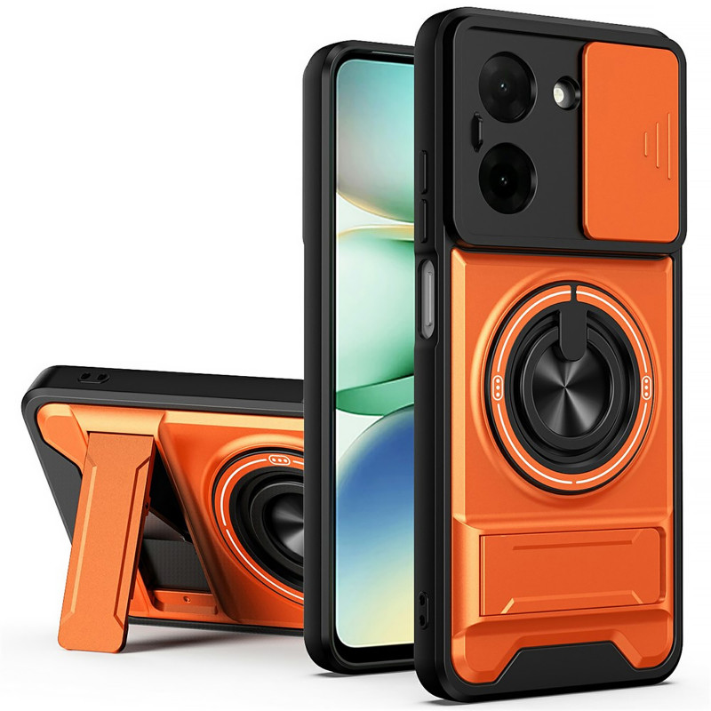 Удароміцний чохол Camshield StandRing case на Xiaomi Redmi A5 / Poco C71 (Orange)