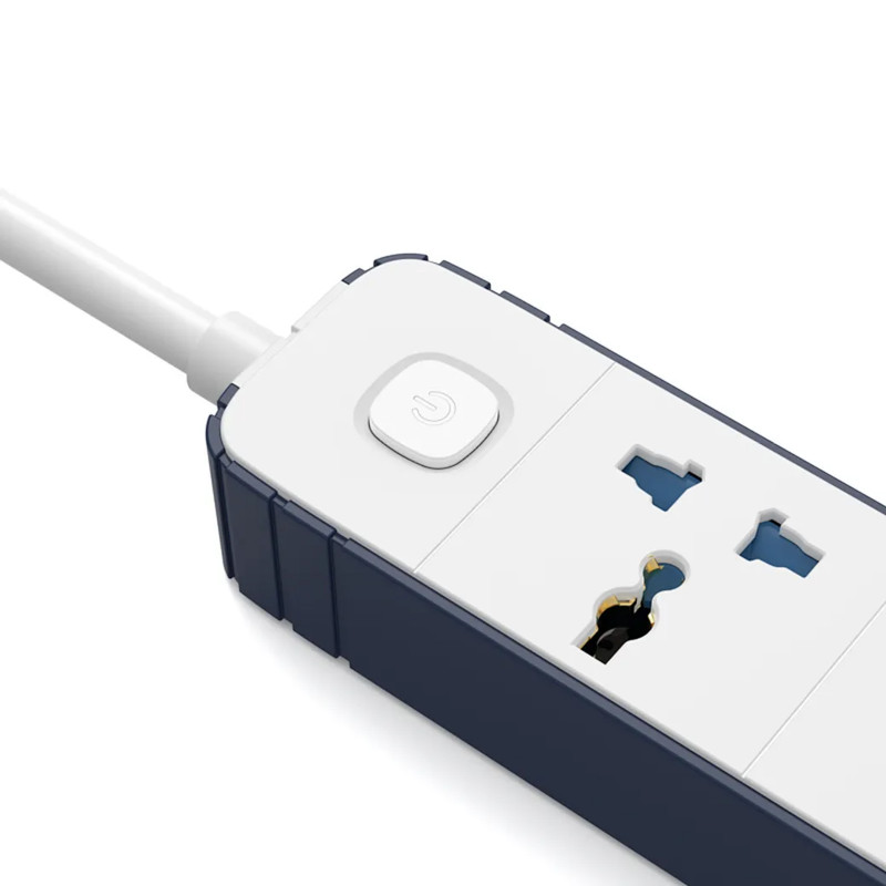 Фото Удлинитель WIWU S007 Power Strip PD20W (2USB-A/2C/4xSocket) (2m) (White) на vchehle.ua