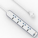 Фото Удлинитель WIWU S007 Power Strip PD20W (2USB-A/2C/4xSocket) (2m) (White) в магазине vchehle.ua