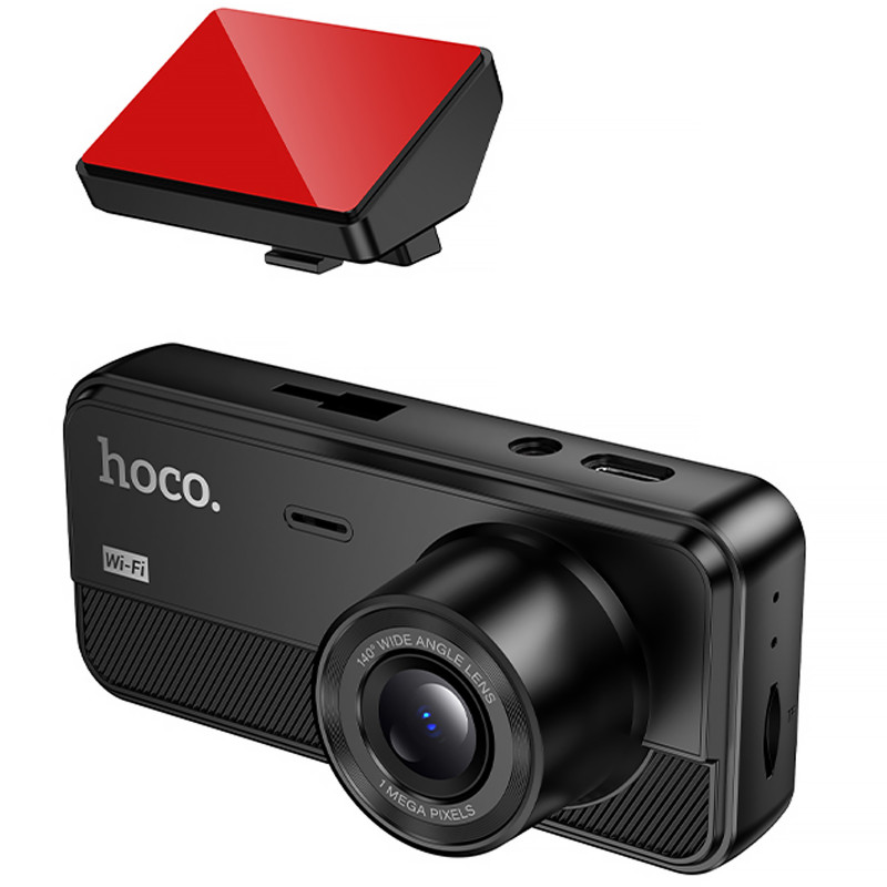 Фото Відеореєстратор Hoco DV15 2-inch display with rear camera (720P+480P) (Black) на vchehle.ua
