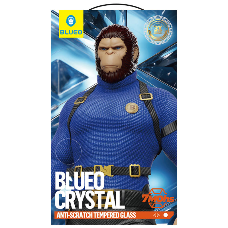 Защитное 2.5D стекло Blueo Crystal Anti-Scratch для Apple iPhone 17 Pro Max (6.9") (Черный) в магазине vchehle.ua