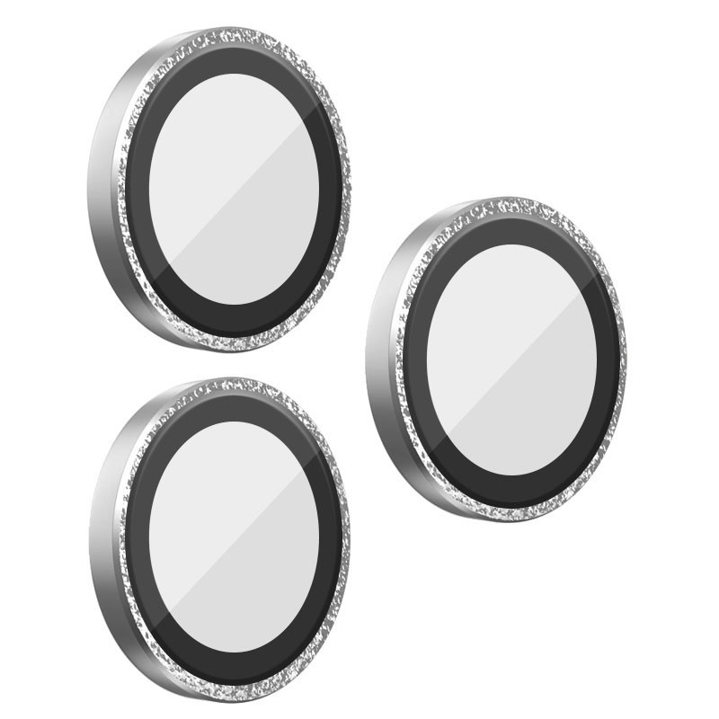 Защитное стекло BlueO Metal на камеру для Apple iPhone 17 Pro / 17 Pro Max (Серебряный / Silver Diamond)