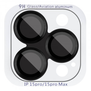 Защитное стекло Metal Classic на камеру (в упак.) для iPhone 15 Pro Max