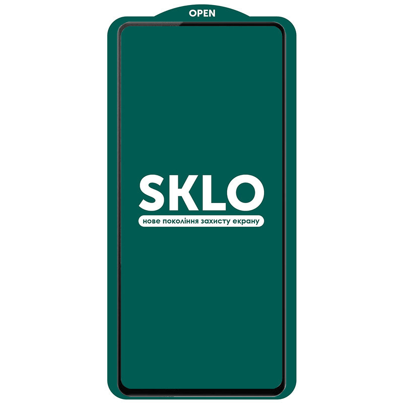 Фото Защитное стекло SKLO 5D для Xiaomi Redmi Note 14 4G/5G / Poco M7 Pro 5G (Черный) на vchehle.ua