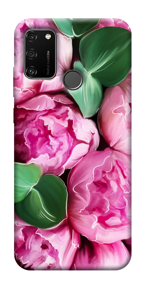 Чохол Пахкі півонії для Huawei Honor 9A