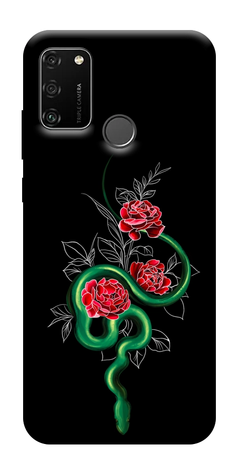 Чехол Snake in flowers для Huawei Honor 9A