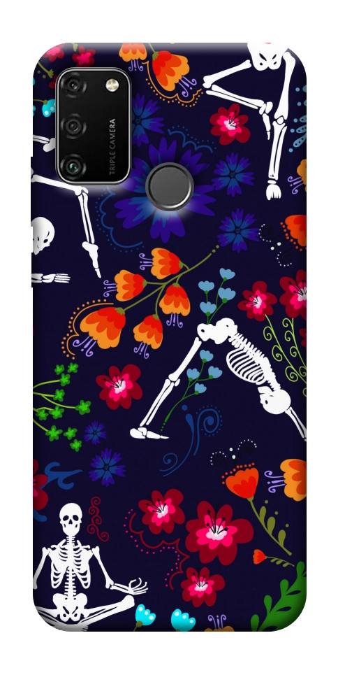 Чехол Yoga skeletons для Huawei Honor 9A