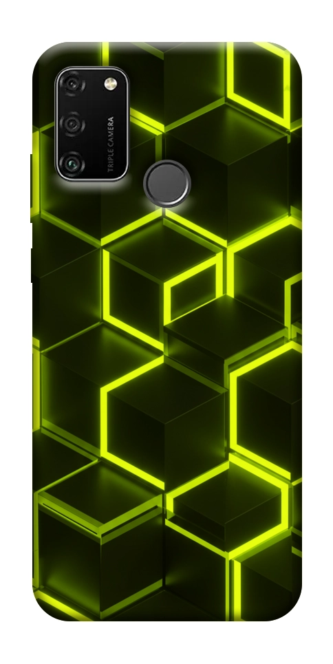 Чехол Neon hexagon для Huawei Honor 9A