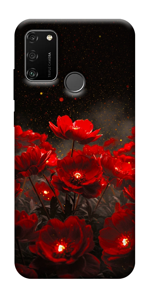 Чехол Burning flowers для Huawei Honor 9A