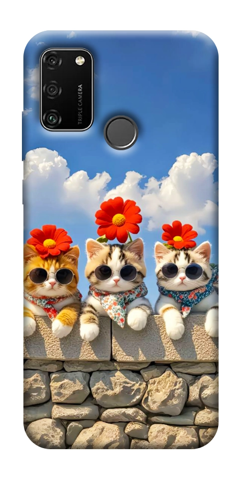 Чехол Flower cats для Huawei Honor 9A