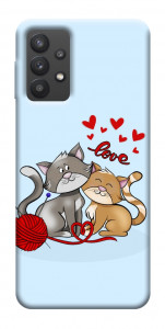 Чохол Два коти Love для Galaxy A32 5G