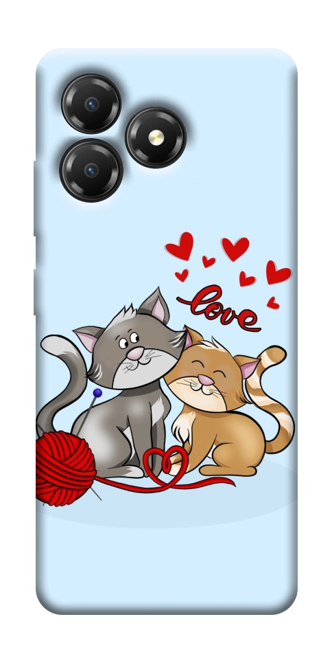 Чехол Два кота Love для ZTE Blade A36
