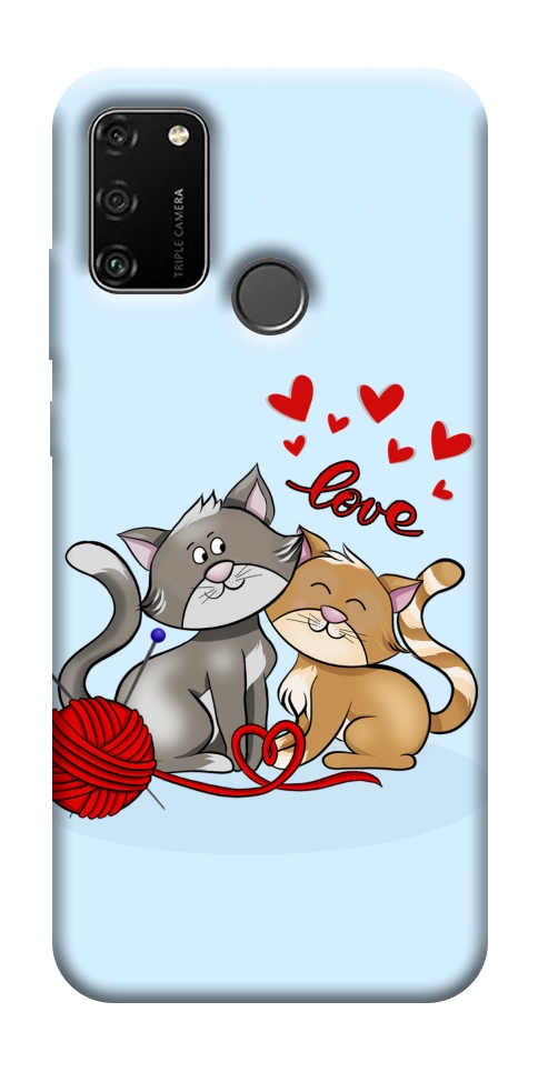 Чехол Два кота Love для Huawei Honor 9A
