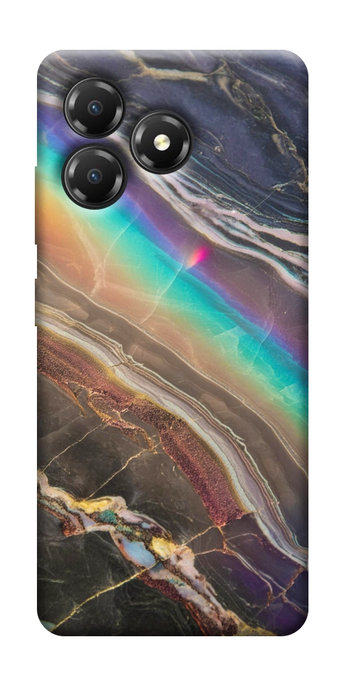 Чехол Радужный мрамор для ZTE Blade A36