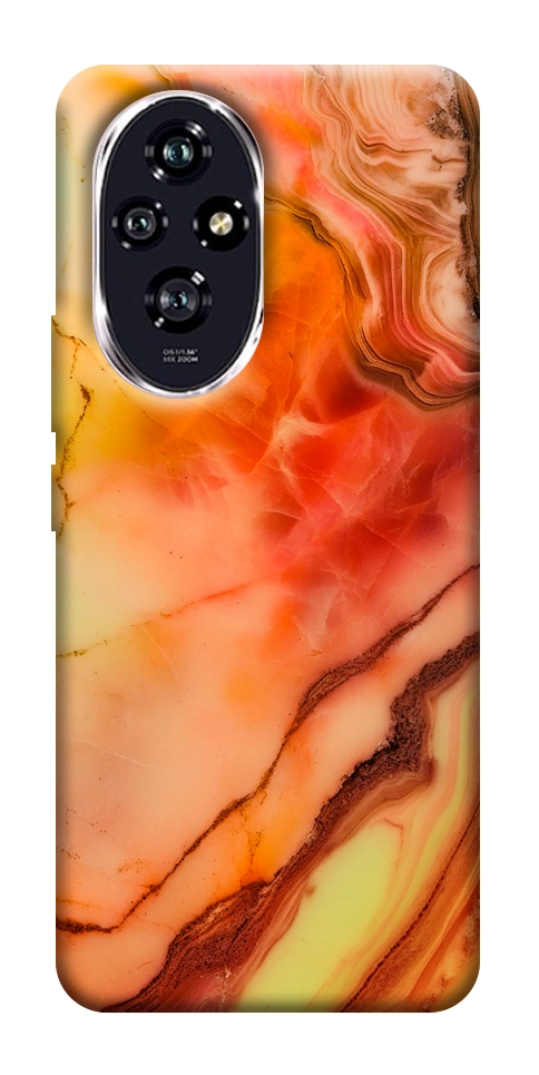 Чохол Червоний корал мармур для Huawei Honor 200