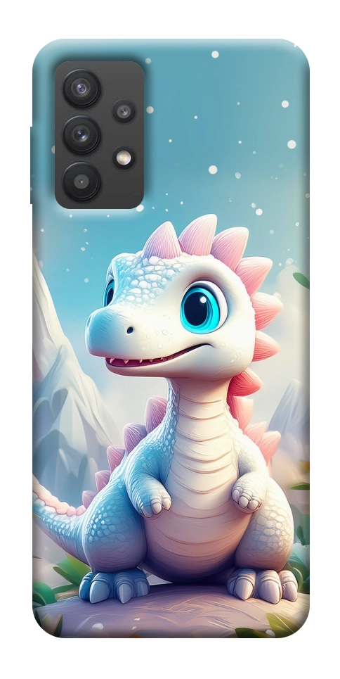 Чехол Белый дракоша для Galaxy A32 5G