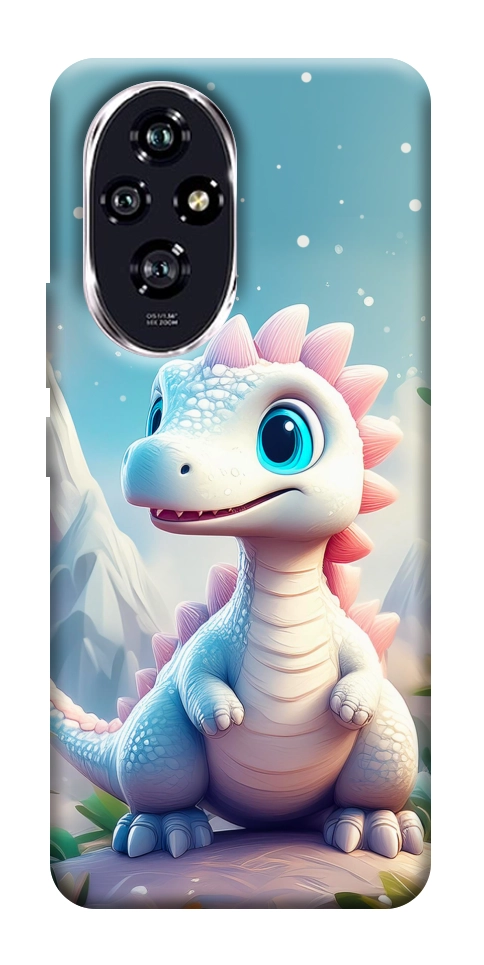 Чохол Білий дракоша для Huawei Honor 200