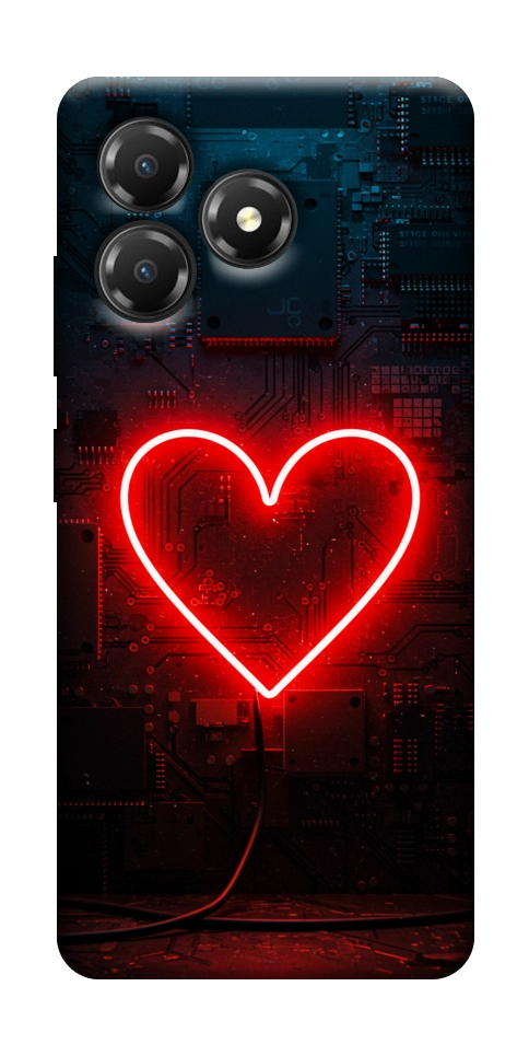 Чехол Яркое сердце для ZTE Blade A36