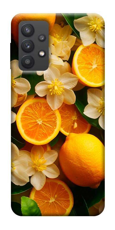 Чехол Лимоны и цветы для Galaxy A32 5G
