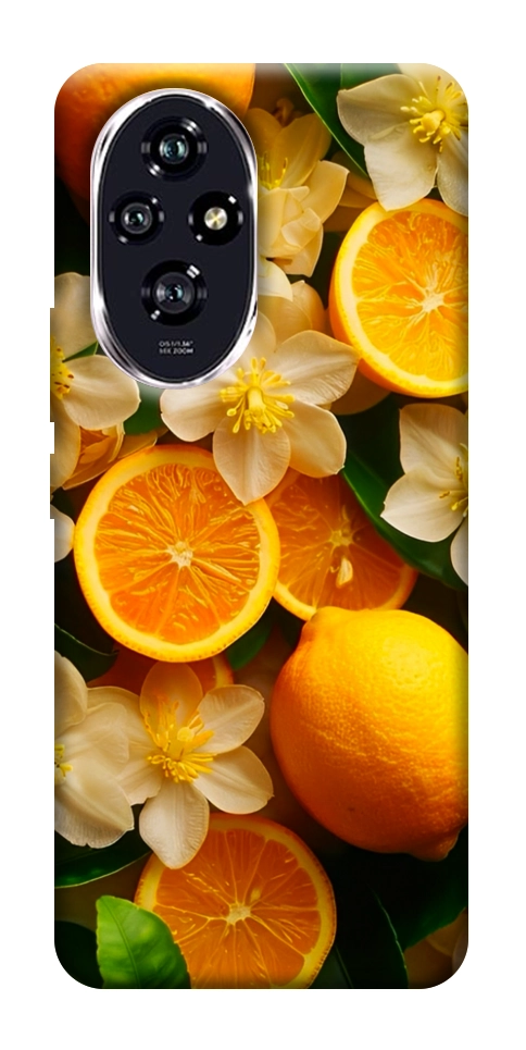 Чохол Лимони та квіти для Huawei Honor 200