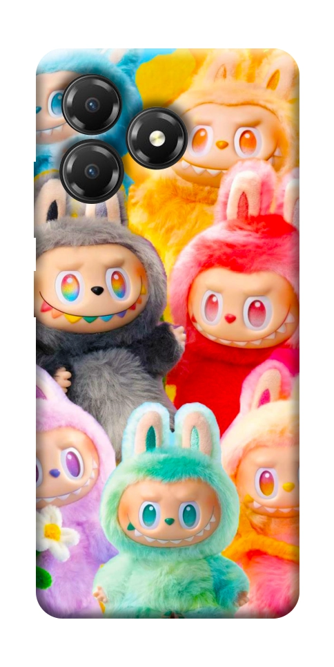 Чехол Rainbow labubu для ZTE Blade A36