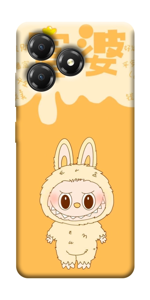 Чехол Yellow labubu для ZTE Blade A36
