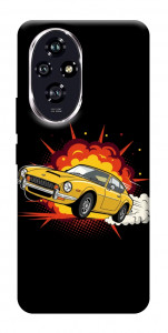Чохол Retro comics car black для Huawei Honor 200