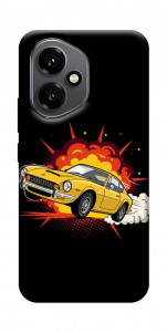 Чехол Retro comics car black для Huawei Honor 400