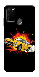 Чехол Retro comics car black для Huawei Honor 9A