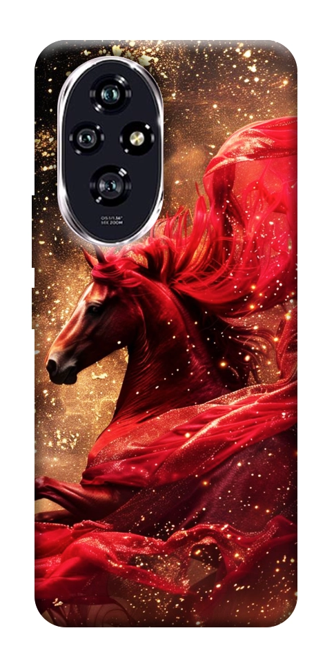 Чохол Red sparkles Horse для Huawei Honor 200