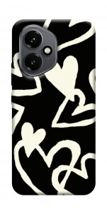 Чехол Black and white hearts для Huawei Honor 400