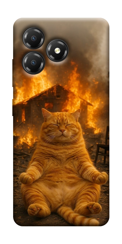 Чохол Burning cat для ZTE Blade A36