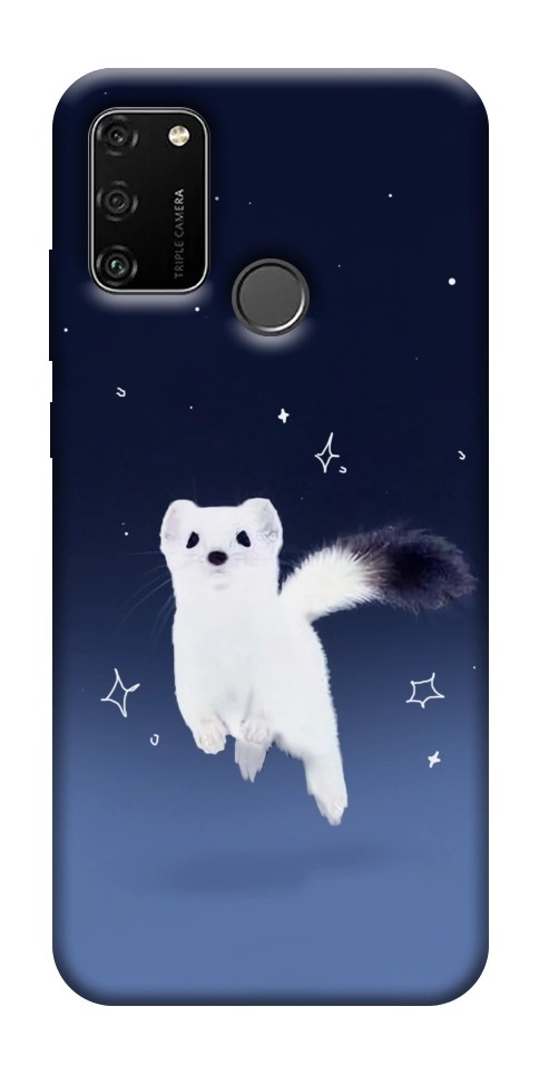 Чехол Хорёк в снегу для Huawei Honor 9A