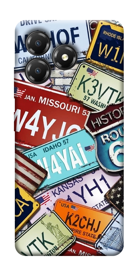 Чехол License plate для ZTE Blade A36