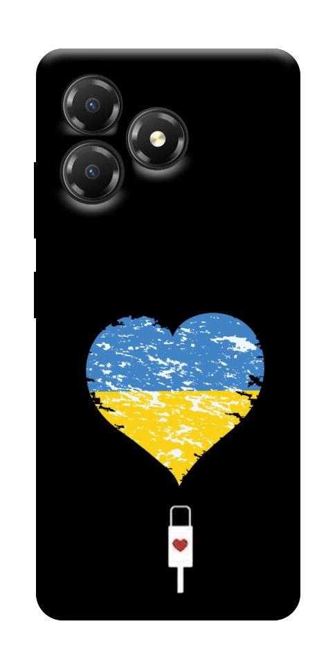 Чехол З Україною в серці для ZTE Blade A36