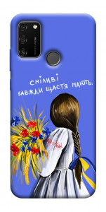Чохол Сміливі завжди щастя мають для Huawei Honor 9A