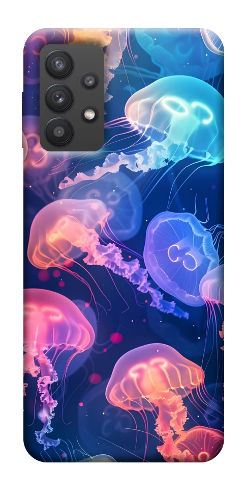 Чехол Neon jellyfishes для Galaxy A32 5G