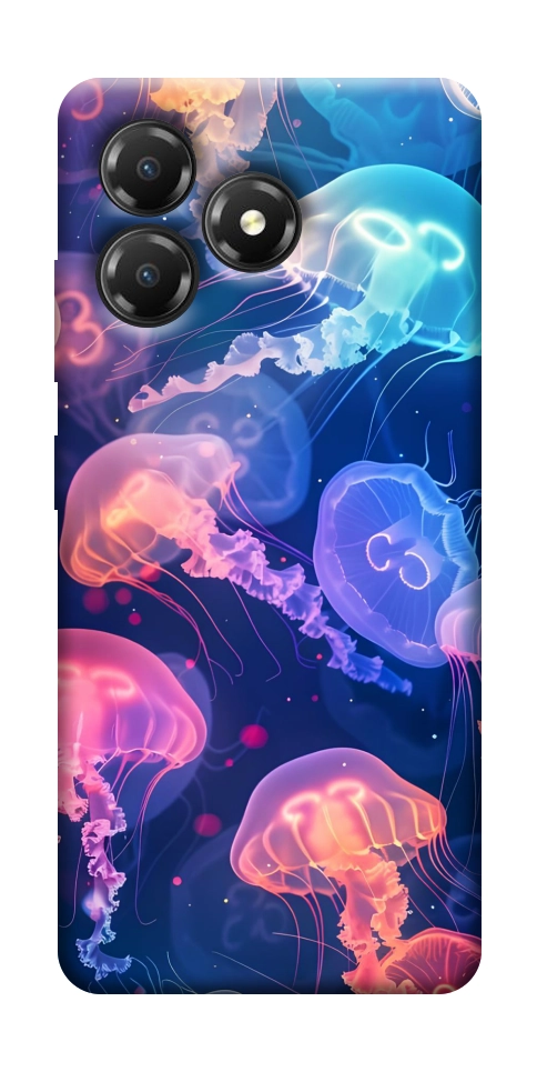 Чехол Neon jellyfishes для ZTE Blade A36