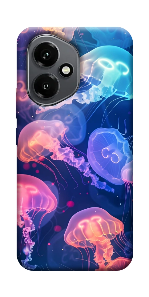 Чехол Neon jellyfishes для Huawei Honor 400