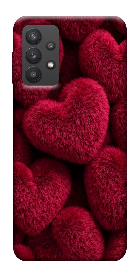 Чехол Fluffy hearts для Galaxy A32 5G