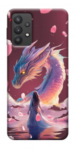 Чохол Girl and dragon для Galaxy A32 5G