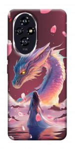 Чохол Girl and dragon для Huawei Honor 200