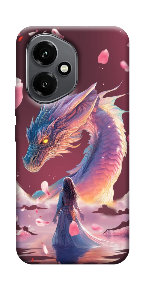 Чехол Girl and dragon для Huawei Honor 400