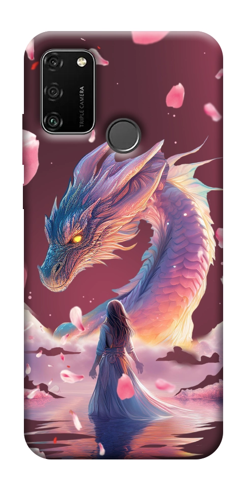 Чехол Girl and dragon для Huawei Honor 9A